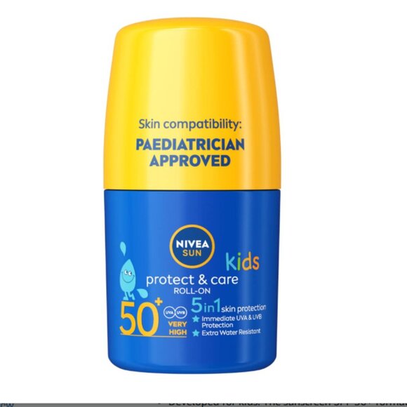 Nivea Sun Kids Caring Roll-On with High SPF50 50 ml - Picture 1 of 4